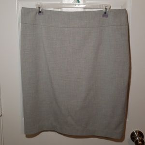 Gray pencil skirt